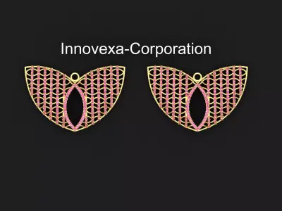 Diamond Earrings Free 3D print model purchase