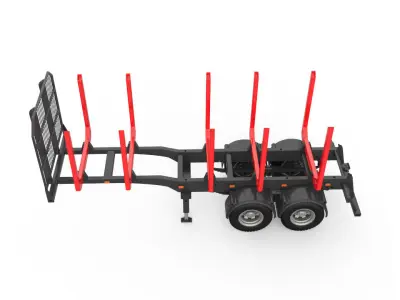 Trailer for Carrying Logs 3D print model