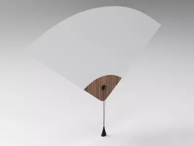 Winderly Mirror Low-poly 3D model