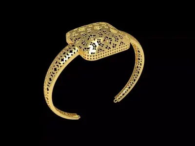 Fusion Gold Wristband RABBW05 3D print model