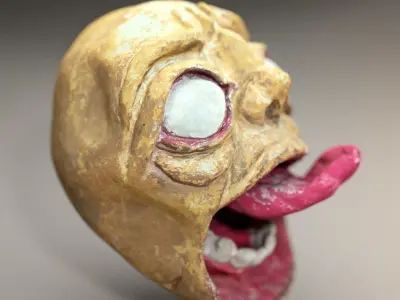 Funky Head Decoration Free low-poly 3D model