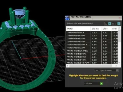 LUXURY FILIGREE DIMOND RING FOR WOMEN 3D PRINTABLE MODEL 3D print model
