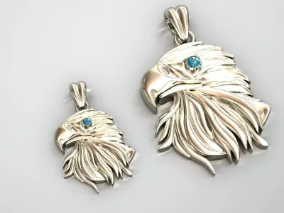 Eagle pendant 3D print model