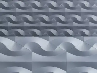 Nova 6 tiles made of polymer concrete low poly 3d model Low-poly 3D model