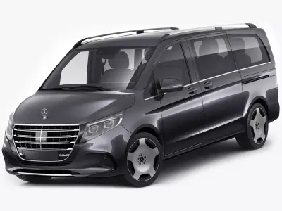 Mercedes Benz V-class 2024 exclusive line 3D model