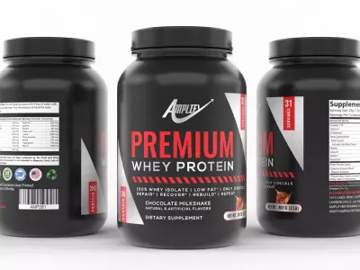 Protein Powder 3D model