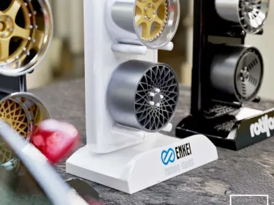 WHEEL STAND FOR DIORAMA - RC AND DIECAST  1-64 1-18 and 1-24 3D print model