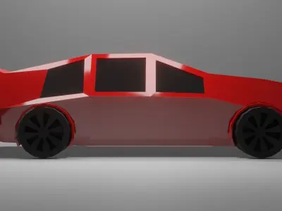 Low poly car Low-poly 3D model 47