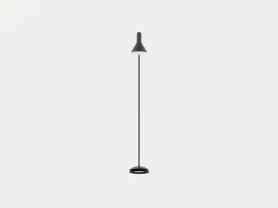 AJ Floor lamp - Black Low-poly 3D model