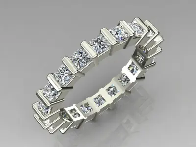 Band Ring 3D print model 123