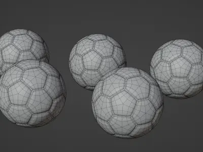 Soccer Balls 3D model