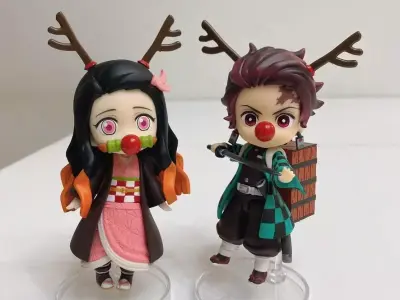 Christmas Reindeer Set for RC Car and Figure  3D print model