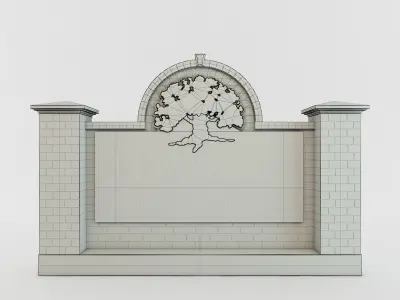 Harvard Sign 3D model