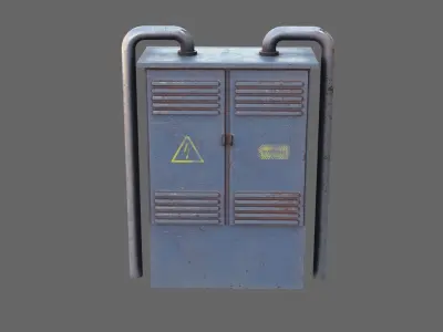 Electrical Box Low-poly 3D model