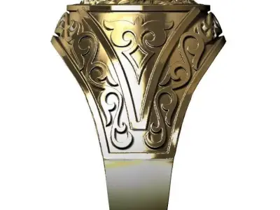 LION RING 3D print model