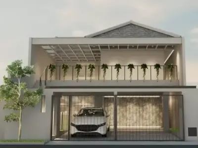 HOUSE EXTERIOR REALISTIC RENDER  3D model