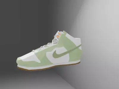 Nike Sportswear DUNK HI RETRO shoes Free low-poly 3D model