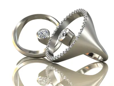 Infinite Elegance Ring 3D print model