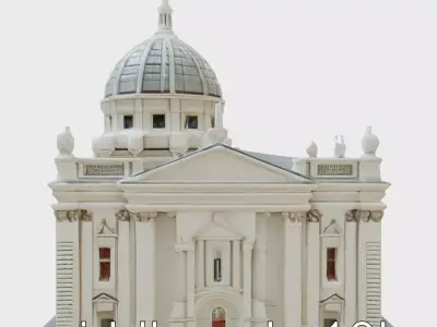 Eiffel Tower Metal Structure Model Low-poly 3D model