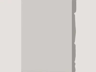 Dense Travertine Wall High Detail 3D model