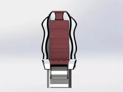 Truck Seat with Toilet 3D model