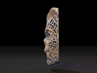 Vampire mask Voronoi 3D print model
