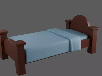 Bed contempory 3D model