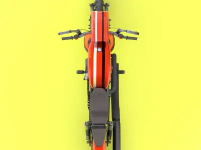 Chinese HD Motorbike 3D model