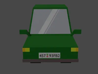 Basic car Free low-poly 3D model
