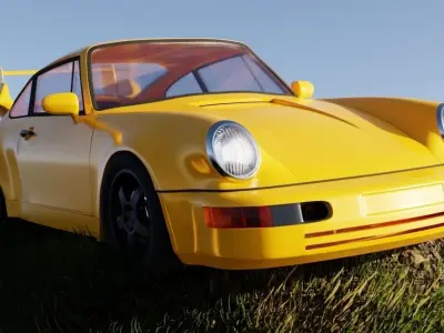 porcshe  get stuck 3D model