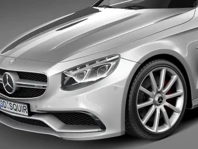 Mercedes-Benz S63 AMG Cabriolet 2015-2017 3D model