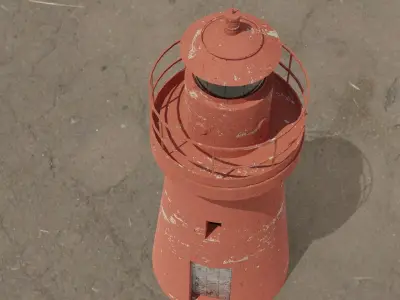 Lighthouse Model optimized Unreal Engine 4  Low-poly 3D model