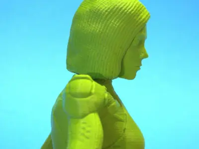 Alita battle angel bust version 3D print model