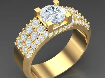 Luxury Men Rings Designs 5MR036 3D print model