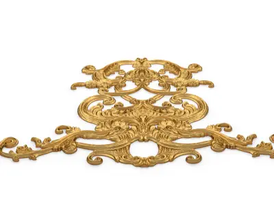 Classic decor ornament carved 63 3D model