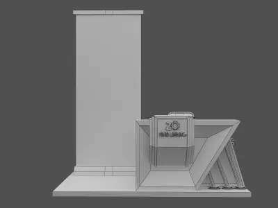 Booth Exhibition Stand a476c 3D model