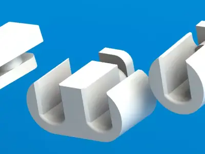 Ultimate Cable Clip Set 2020 Aluminum Profiles 3D Print 3D print model