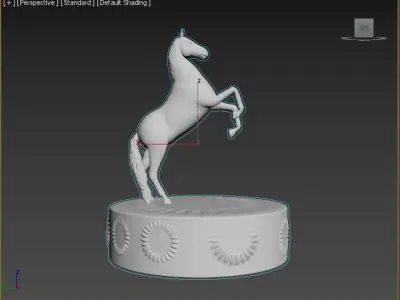 Horse figure 3D print model