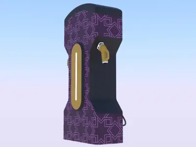 EV charger XX PBR 3D model