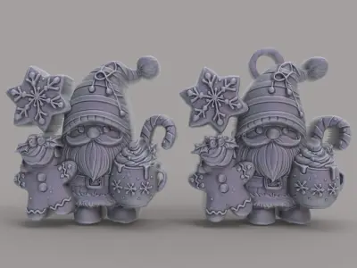 sanda with ginger cookies 3D print model