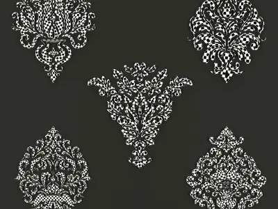 Ornament set 003 3D model