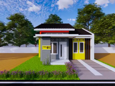 house type 36 minimalist 3D model