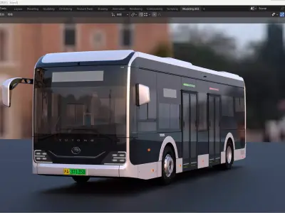 yutong U10 3dbus  3D model