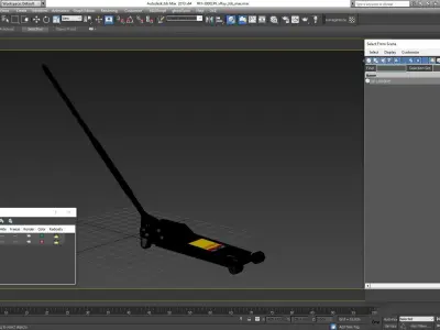 Jack Black Floor Low-poly 3D model
