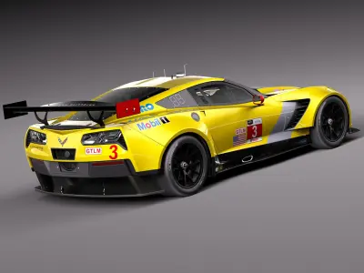 Chevrolet Corvette C7R 2015 3D model