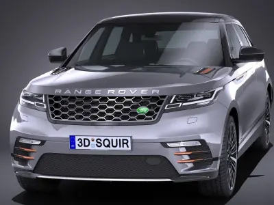 LowPoly Range Rover Velar 2018 Low-poly 3D model