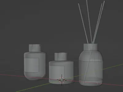 Diffuser in different shapes of glass  LAV 3D model