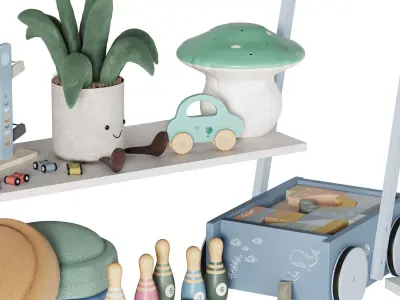 children decor set 08 3D model