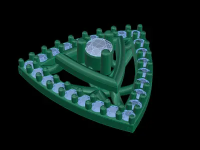 light weight Earring-3 3D print model