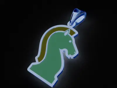 Unicron Character Enamel Pendant 3D model Texture 3D print model